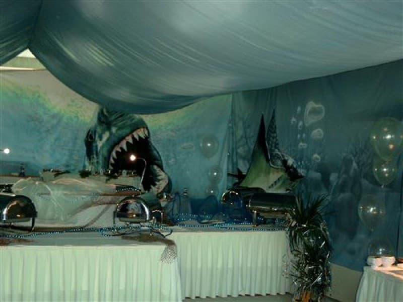 Robben Unterwasser Bühnenbild , Maritime Dekoration, Robben Kulisse – 2