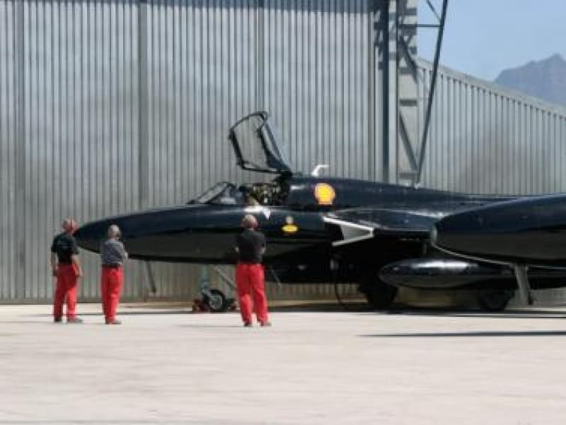 Hawker Hunter Kampfjet-Flug in Kapstadt, Südafrika – 3