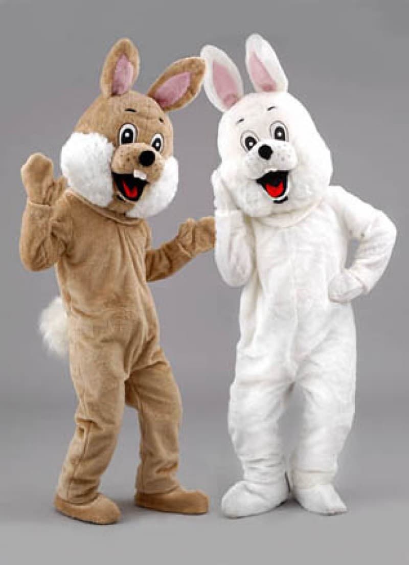 Laufkostüme Osterhase hellbraun , Hasenkostüm , Osterhasen Animation , Paradekostüm – 3