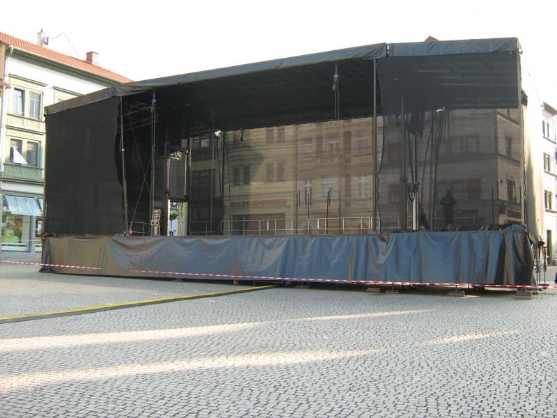 Mobile Show - Bühne 80m²-140m² - Bühnensystem "Smart Stage" für Stadtfest, Kundgebung, Präsentatio – 4