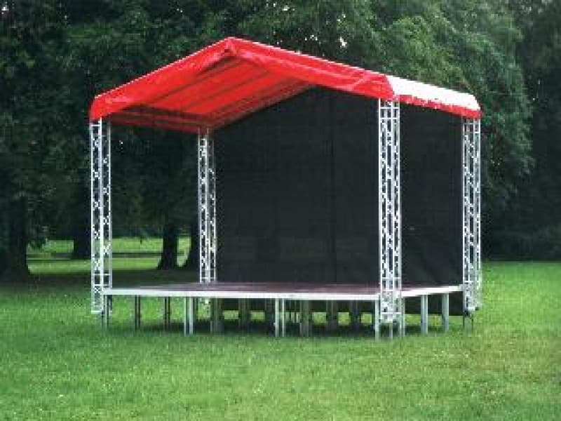 Bühne 6x4 - 24m² für Stadtfest, Kundgebung, Präsentation, Roadshow, Events, Festivals u Konzert – 3