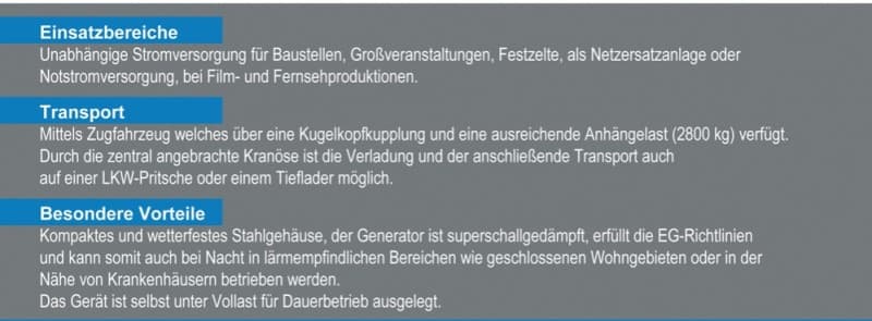 Stromaggregat / Stromerzeuger / Stromgenerator / Notstromaggregat Atlas Copco 110 kVA – 2