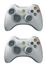 Xbox 360 - Controller Wireless White inkl. Ladekabel (2er Pack)
