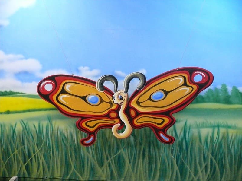 Frühlings Figuren Display , Frühlingsdekoration , Schmetterling riesig