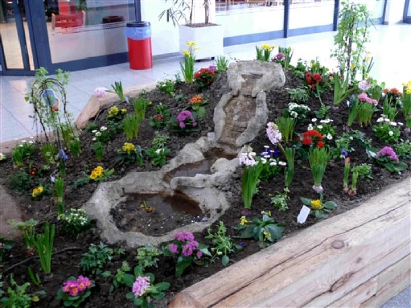 Frühlingslandschaft Künstlich Frühlingsdekoration , Oster Dekoration , Frühlingsblumen – 3