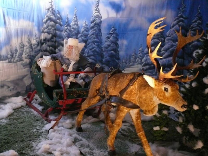 Winterschlitten -  Weihnachtsmannschlitten , Weihnachts Dekoration , Winter Dekoration , Schlitten – 2