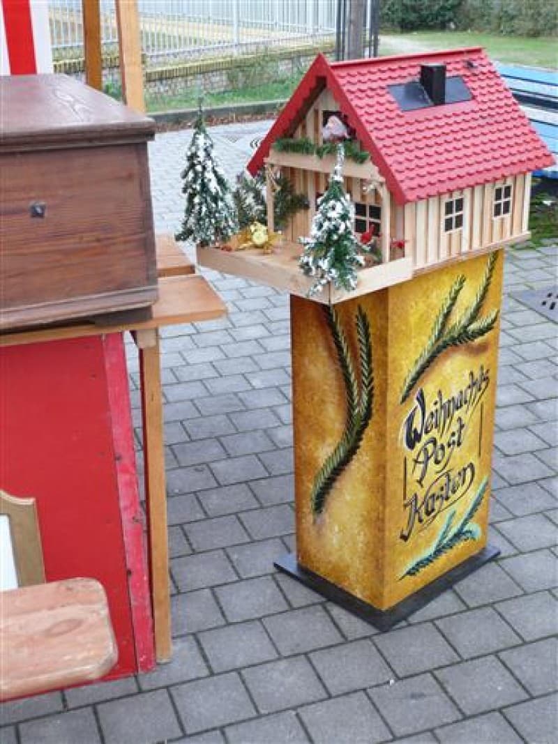 Wunschbriefkasten Weihnachten , Wunschzettel Briefkasten , Weihnachtsmann Postamt – 3
