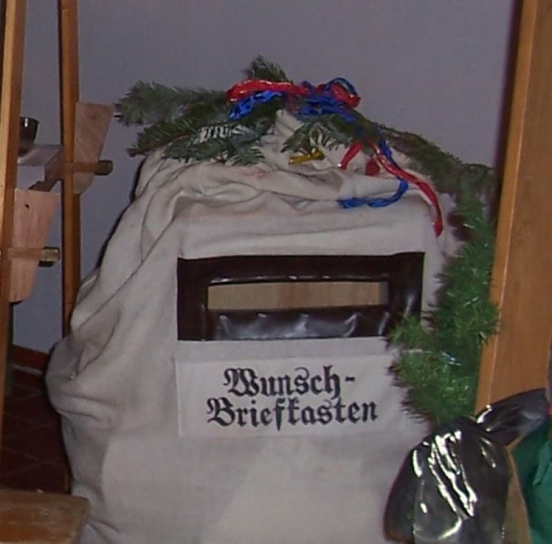 Wunschbriefkasten Weihnachten , Wunschzettel Briefkasten , Weihnachtsmann Postamt – 4