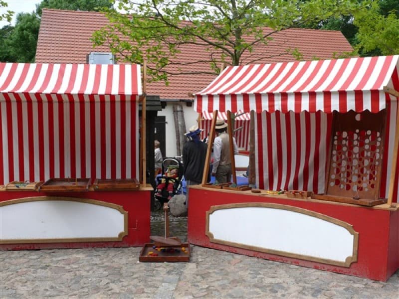 Marktstand Nostalgie , Jahrmarkt Stand , Verkaufsstand , – 4