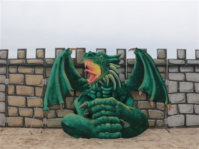 Drachen Fotowand , Mittelalterdekoration , Drachen – 2