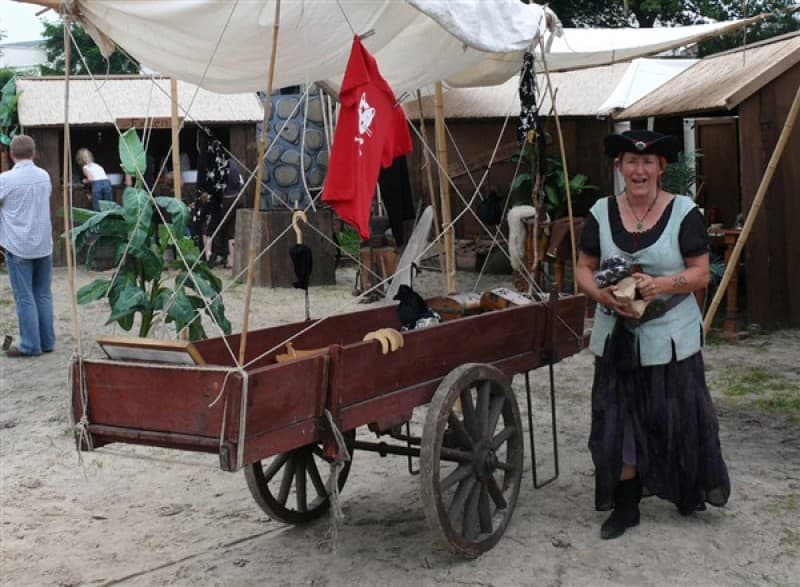 Gemüse Handkarren, alter Handkarren, Transportkarren – 2
