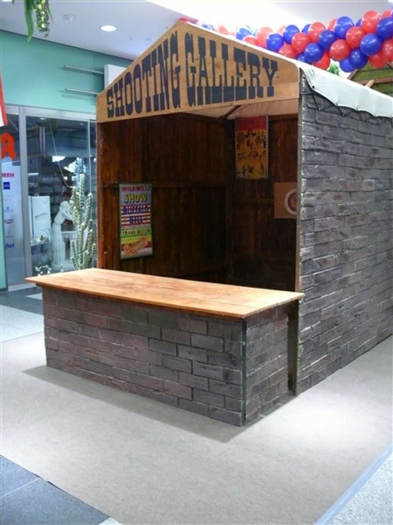 Westernspiel - Shooting Gallery , Western Dekoration