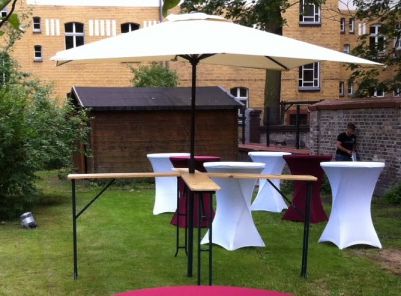 Stehtisch XXL Bistrotisch Ø 80cm inkl. Husse