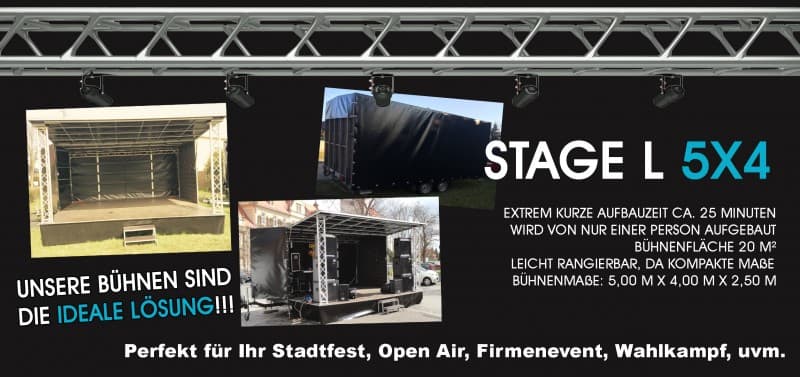 5x4m Mobile Bühne / Trailer Bühne / Bühnenwagen – 5