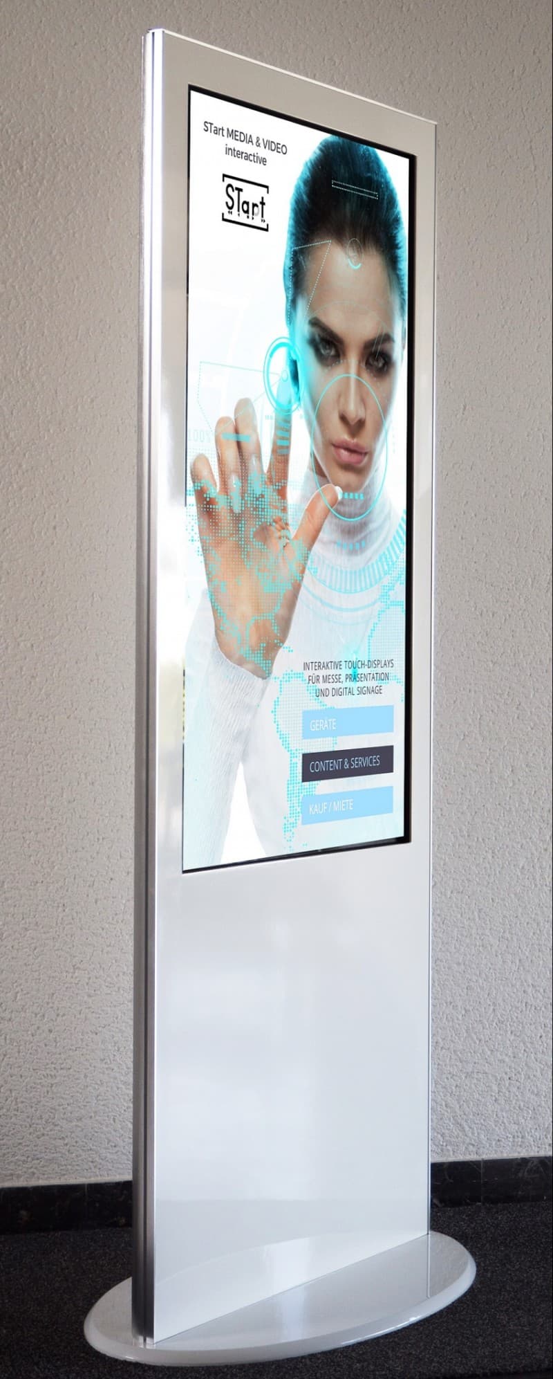 Stele mit Touchscreen - Monitor im Handyformat – 3