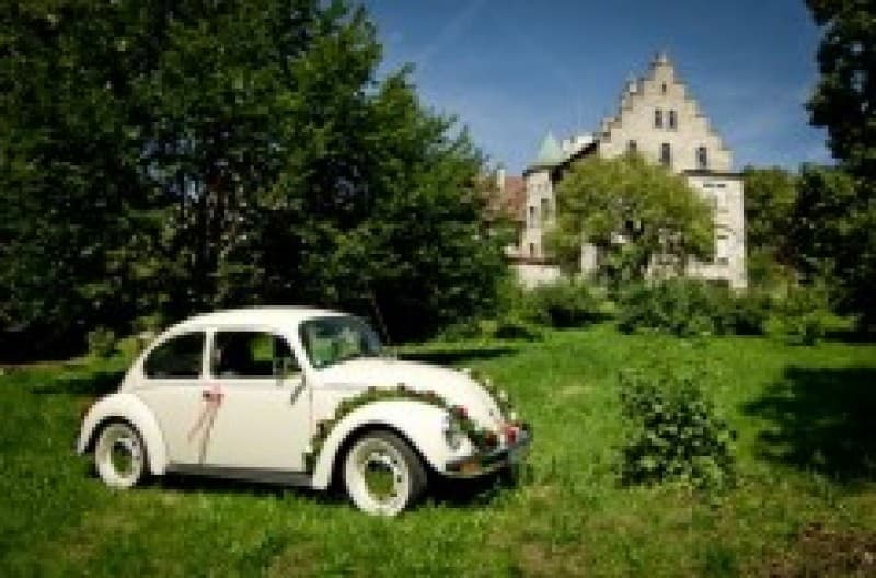 VW Käfer mit Weißwandreifen, Hochzeitsauto, Oldtimer mieten, Fotoshooting, Stuttgart, Esslingen – 2
