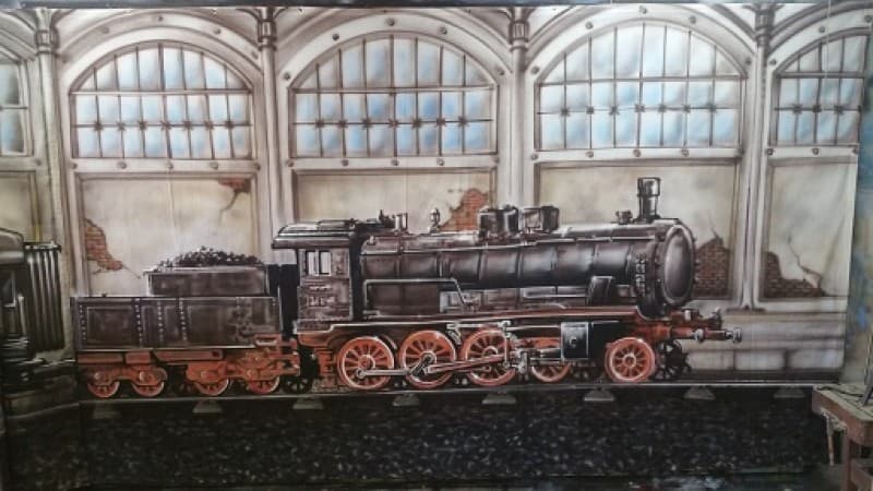 Eisenbahn Bilder, Eisenbahn Bühnenbild, Bahnhof, Orient Express – 4