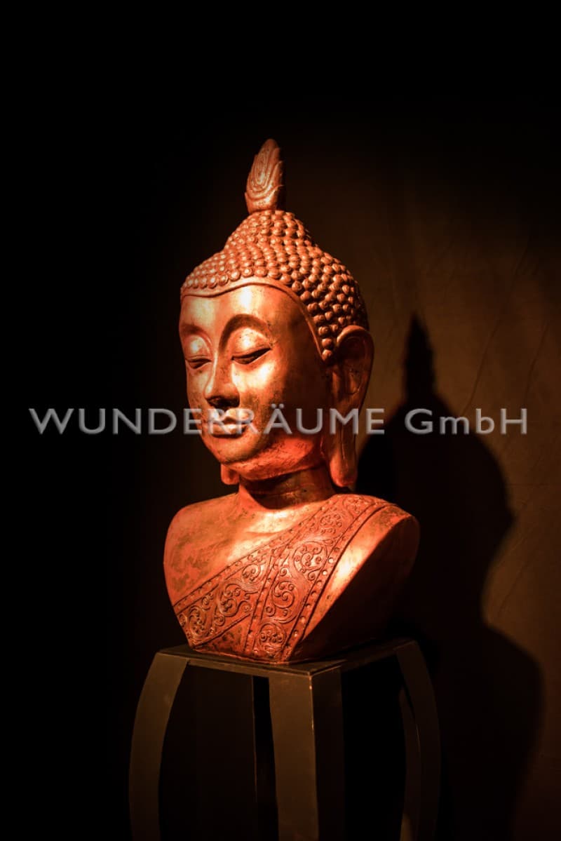 Buddha-Büste, gold – 4