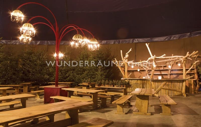 Rustikale Eichentafeln/Sitzbänke – 2