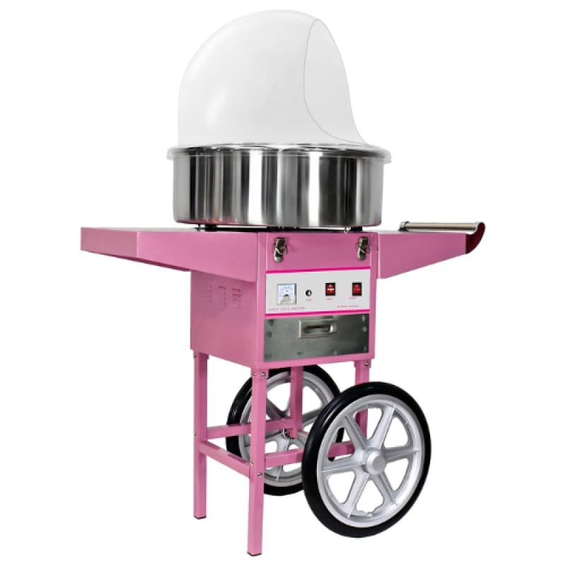 Nostalgische Zuckerwattemaschine mieten – Inklusive Wagen & Schutzhaube