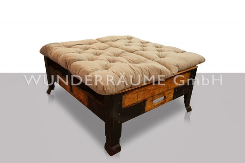 Loungebank Holz "Industrial"