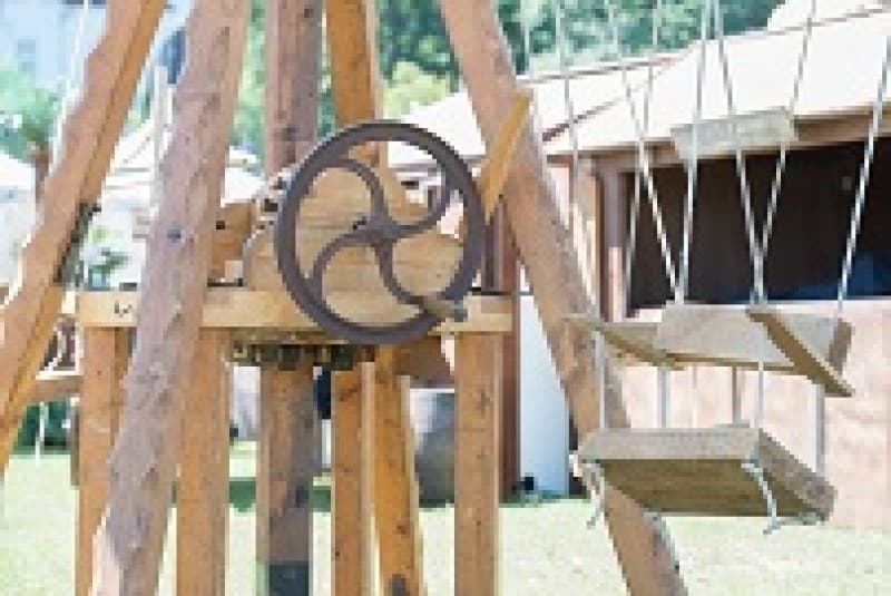 Mittelalter Karussell , Handkurbel Karussell , Jahrmarkt – 3