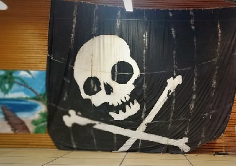 Piratensegel XXL , Piraten , Piratendekoration – 2