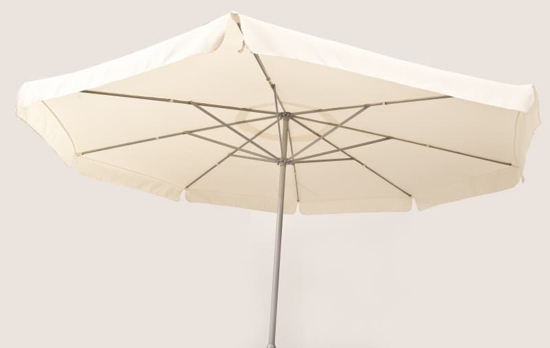 Sonnenschirm 4m Durchmesser weiß inkl. Standfuß