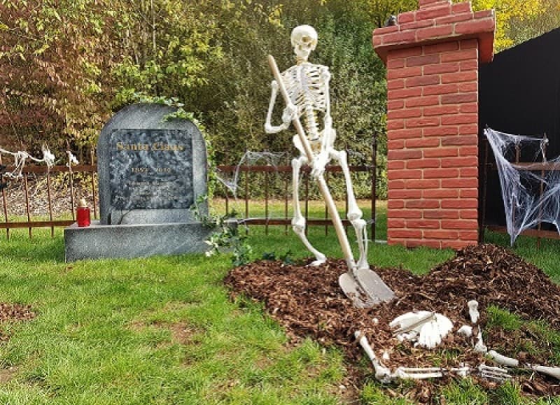 Halloween Skelett - grabendes Skelett, Halloween Dekoration – 3