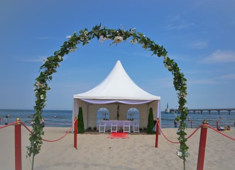 Heiraten auf der Insel Usedom, Hochzeit, Hochzeitdekoration, Strandhochzeit – 4