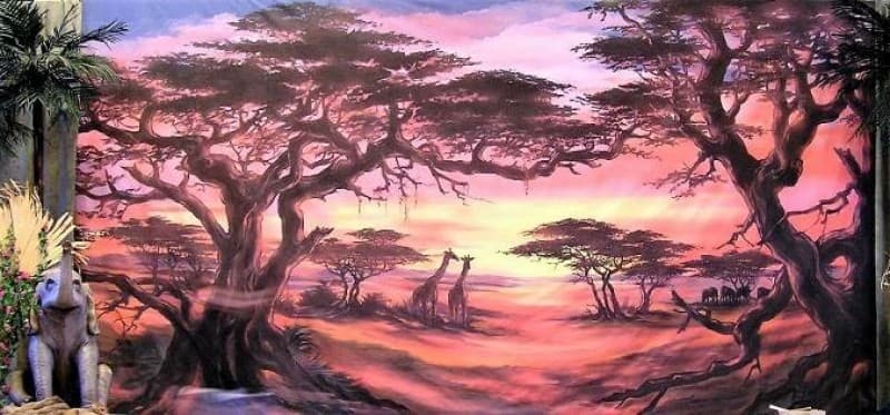 Afrika Kulisse/Kulissen - www.ideko.de