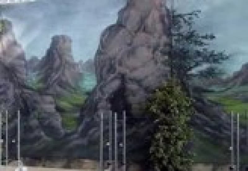 Alpenland Kulisse, Kulisse, Oktoberfest, Bayern,Schweiz,Alm,Dekoration – 3
