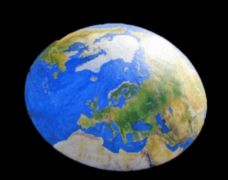 Erdhalbkugel Planet