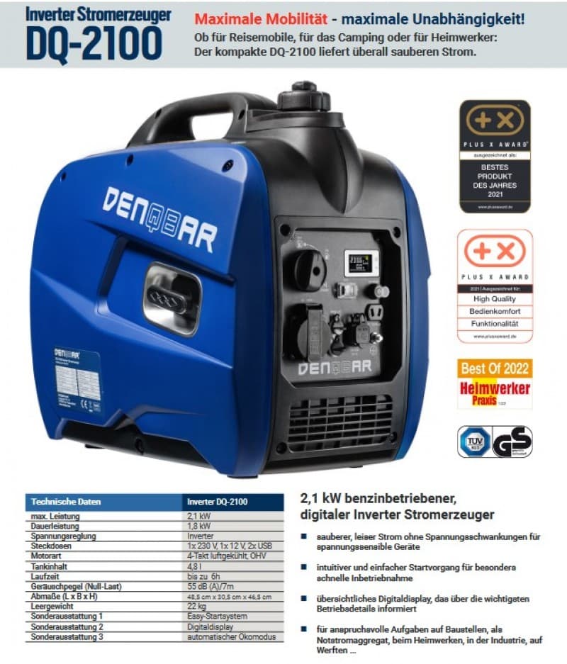 Stromaggregat DENQBAR DQ-2100   – 4