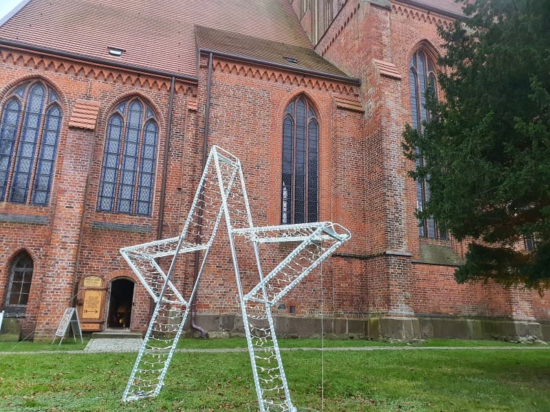 Sternen Tor - Stern stehend - Fotopoint Weihnachtstern Weihnachtsdekoration – 3
