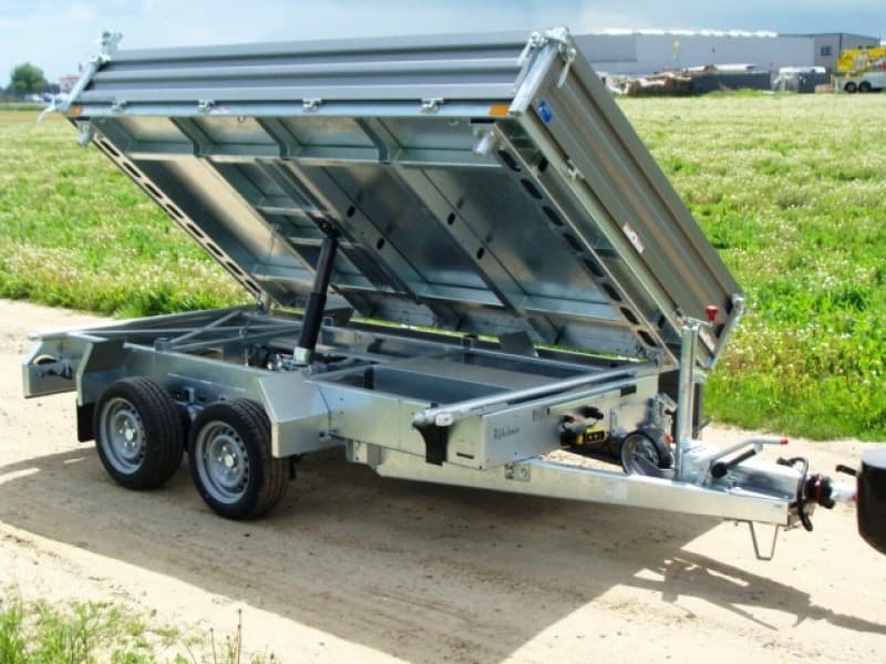 Dreiseitenkipper Kipper Hochlader 3500 kg gebremst E-Pumpe + Handpumpe 100 km/h 3630 x 1855 x 350 – 2