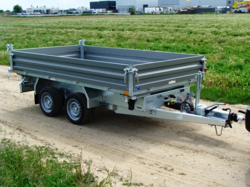 Dreiseitenkipper Kipper Hochlader 3500 kg gebremst E-Pumpe + Handpumpe 100 km/h 3630 x 1855 x 350 – 4