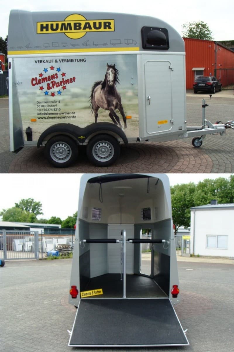 2er Pferdeanhänger 2000 kg 3157 x 1714 x 2364 gebremst  100 km/h Pferdetransporter