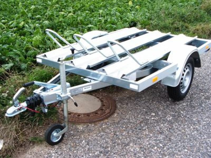 Motorradanhänger 850 kg gebremsten 1 bis 2 Motorräder 100 km/h 2000x1280 Nutzlast 680 kg