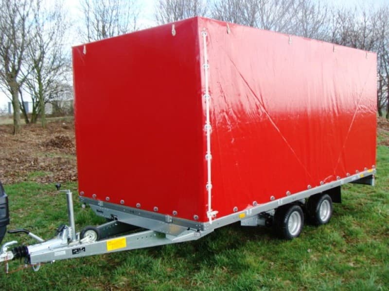 Geschlossener 4er Motorradanhänger 2700 kg Hochlader gebremst inkl. Auffahrschienen + Wippen 100 kmh – 2
