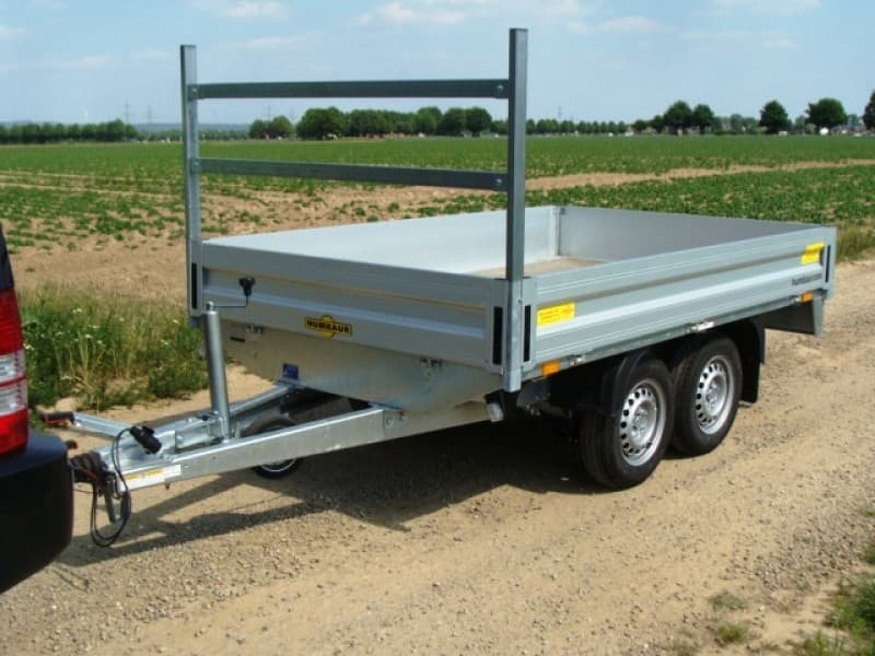 Baustelle Gartenanhänger Hochlader 2000 kg gebremst Seiten öffnen Leitergestell 2650 x 1650 x 300 mm