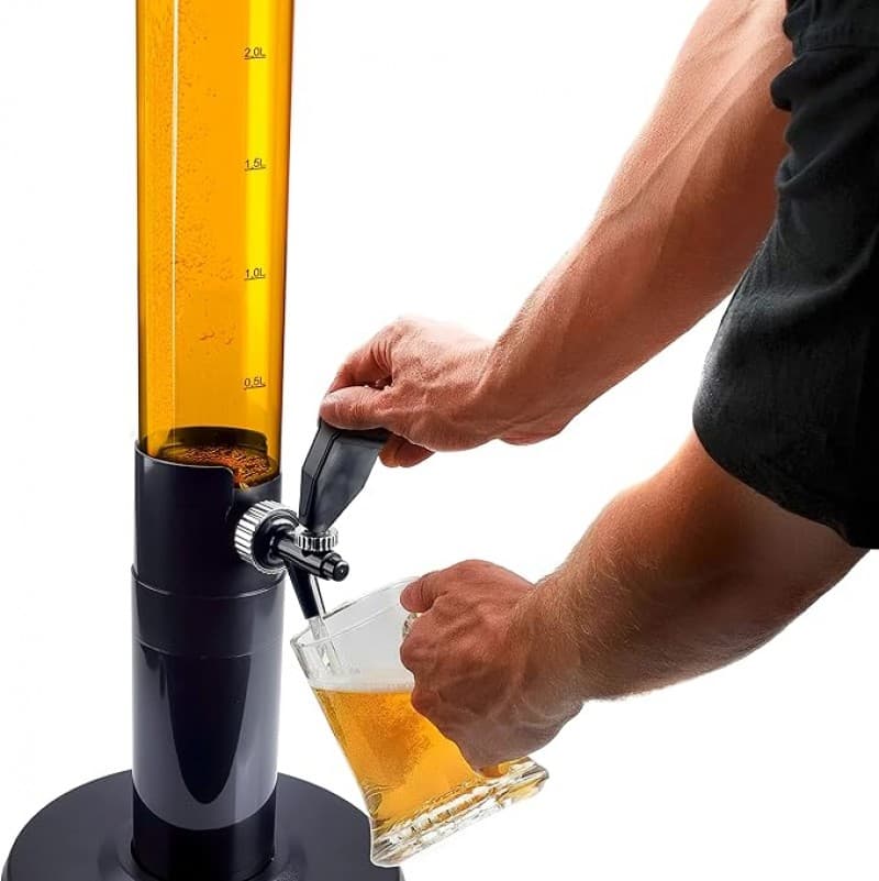 Trinksäule Bierturm Party Bierzapfanlage mit Zapfhahn 5 Liter auch alkoholfreie Getränke – 2