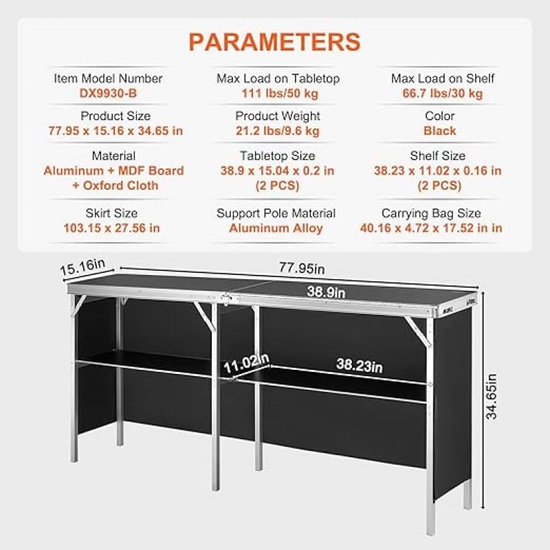 Beistelltisch mobiler Messetresen  Messestand Messetheke faltbarer Promotion Stehtisch Promotion Cou – 3