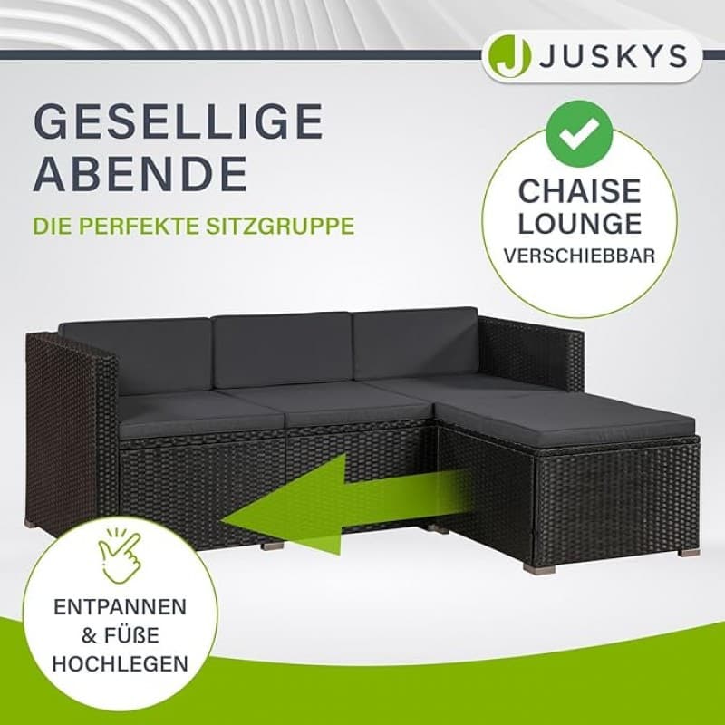 Sitzgruppe Messemöbel Polyrattan Lounge Sofa für 5 Personen Komfortecke für Ihre Kunden – 5