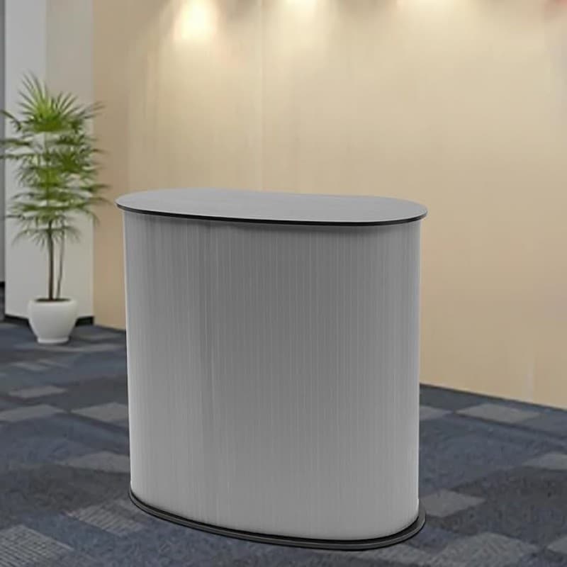Empfang Messetheke klappbar Mobile Theke Promotion-Stand Verkaufstheke Tragkraft 50 kg Schwarz Ausst – 3