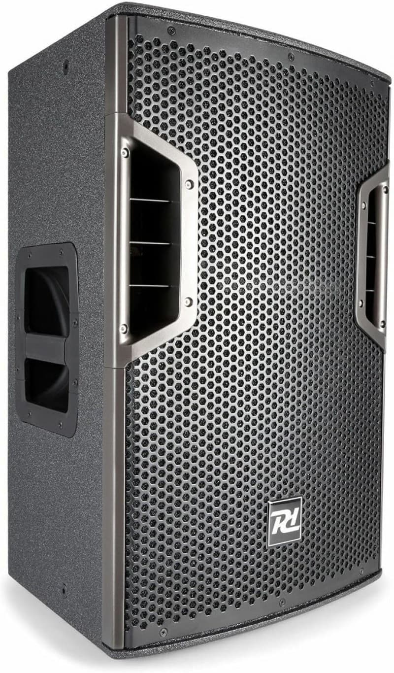 PA Soundsystem DJ-Box Set – Aktive PA-Anlage Komplettset 2.1 Set 2600 W mit Lautsprecher-Stativen Ka – 3