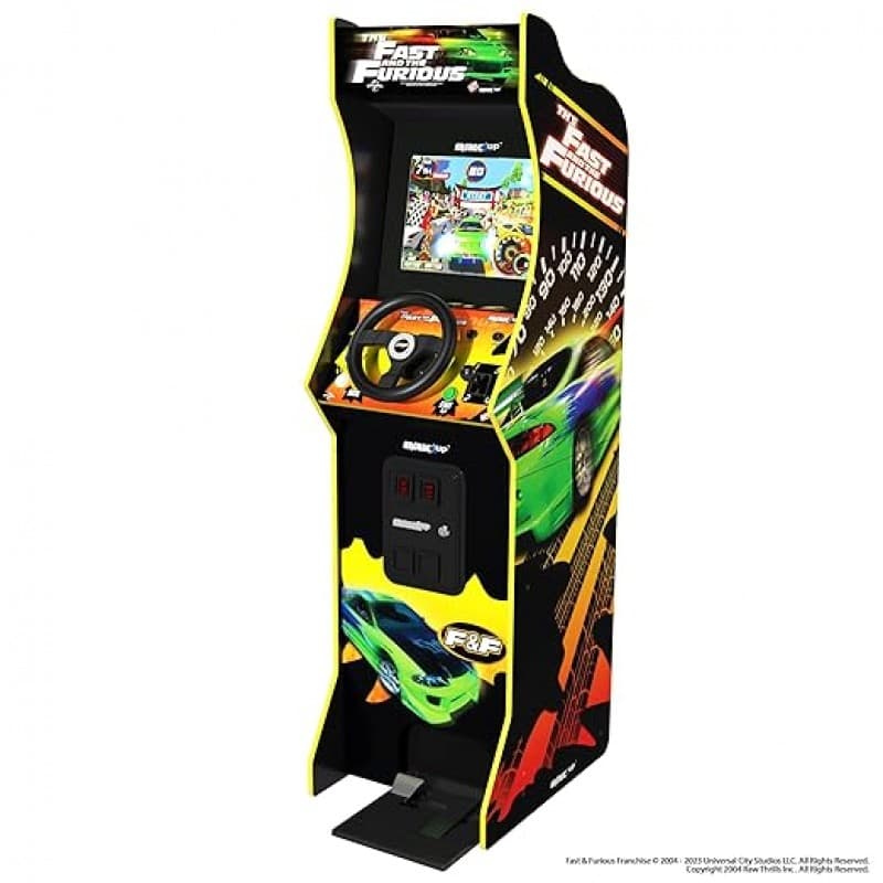Autorennen THE FAST &amp; THE FURIOUS DELUXE ARCADE Spiel mit Lenkrad Pedalen und Gangschaltung – 2