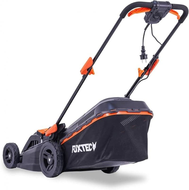 Elektro Rasenmäher mit Kabel Elektromäher mit 38 cm Schnittbreite 40 L Grasfangkorb 12 kg Leichtgewi – 4