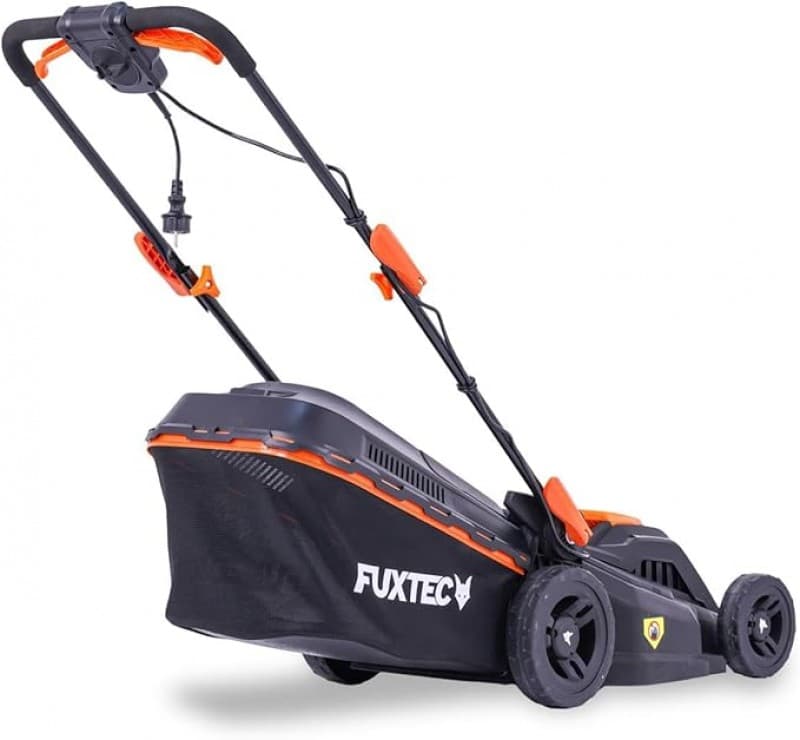 Elektro Rasenmäher mit Kabel Elektromäher mit 38 cm Schnittbreite 40 L Grasfangkorb 12 kg Leichtgewi – 5