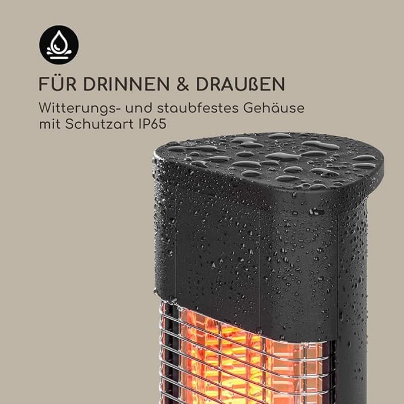 Infrarotstrahler Infrarotheizung Heizstrahler Heizung Standgerät sichere Elektroheizung mit Kippschu – 3